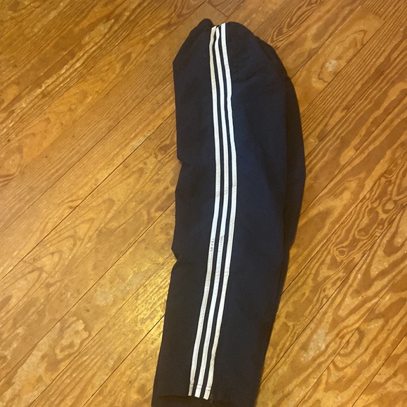 Kid Essentials Blue Adidas water/wind resistant track pants. - Picture 5 of 8